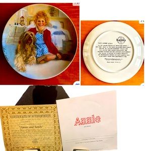 Annie and Sandy collector plate series